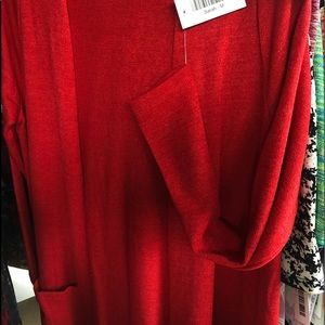 LULAROE SARAH RED MEDIUM